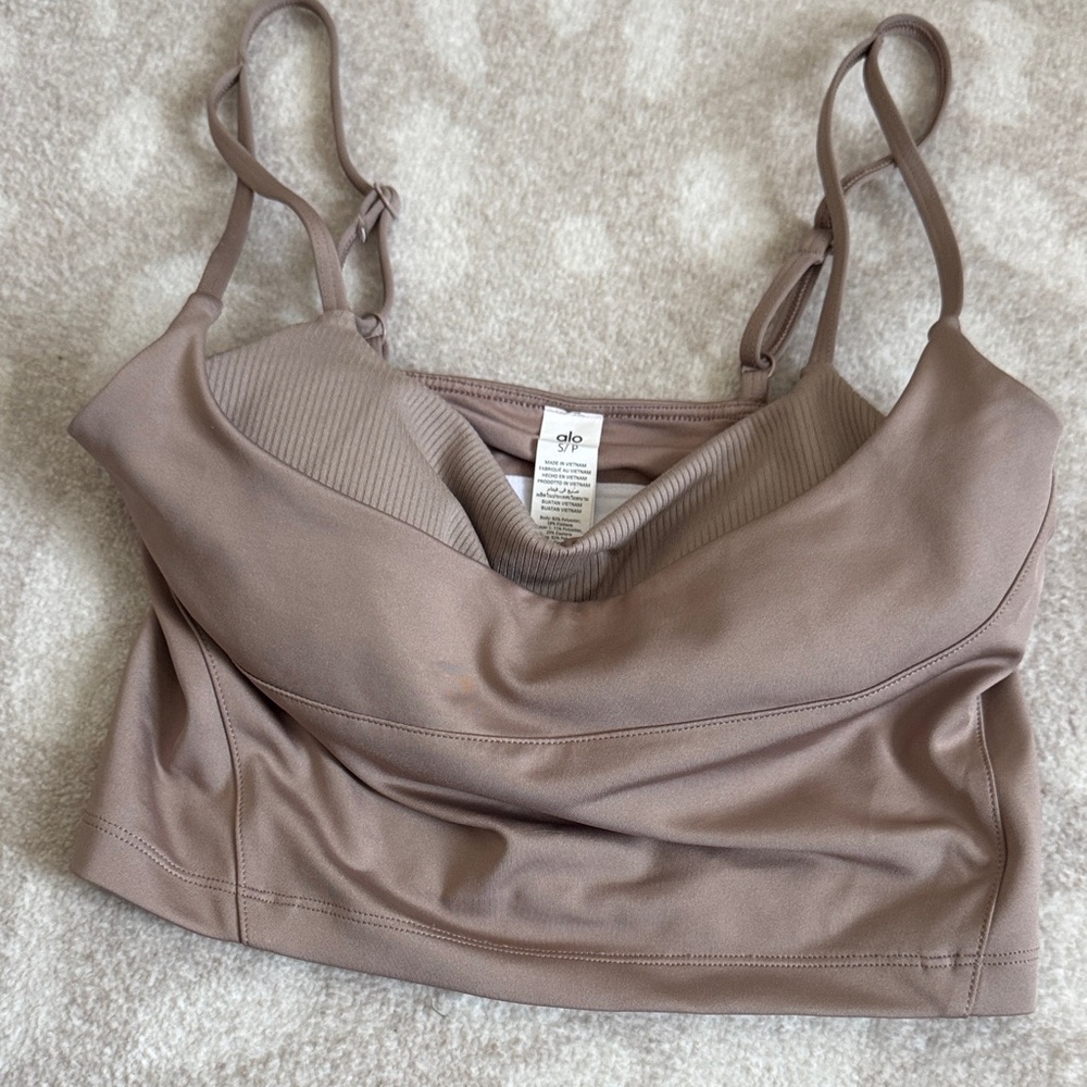 Women's Taupe Bralette Alo small - Picture 1 of 3
